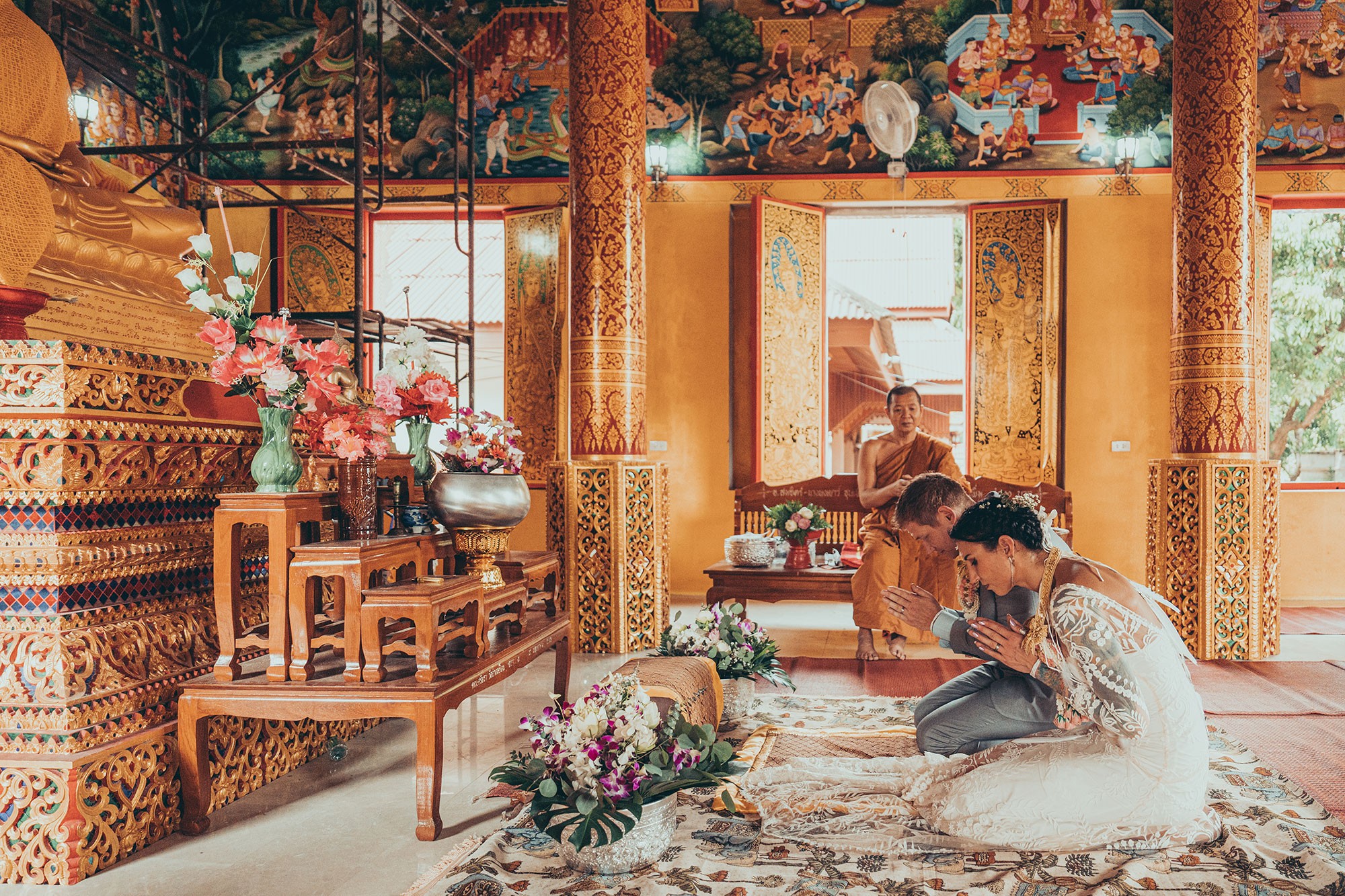 Elephant wedding Chiang Mai with James de la Cloche